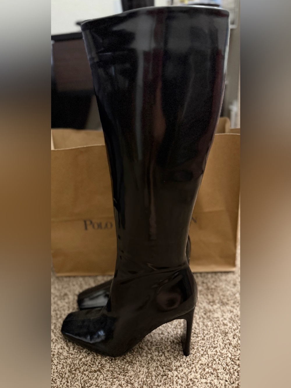Billini Black Patent Over-the-Knee Boots